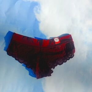 New Red Lace Cheeky Panties Lace Womens Underwear